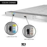 1X4 FT BackLit Panel (4 Pack) Wattage 20W, 30W, 40W, 3CCT Switch, 120-277V, 0-10V Dimmable UL/FCC/DLC