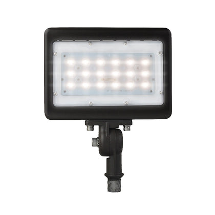 Mini Area Light 30W Flood/Landscape Fixture - 3 Color Temperature Changing 30K, 40K, 50K - Bronze Finish