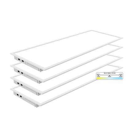 2X4 FT BackLit Panel (4 Pack) Wattage 30W/40W/50W, 3CCT Switch, 120-277V, 0-10V Dimmable, UL FCC & DLC Listed