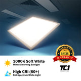 2x2 FT Edge-Lit Panel (4 PACK) 40W, 120-277V, 0-10V Dimmable UL/FCC/DLC