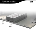 2X4 FT Edge-Lit PANEL (4 PACK) WATTAGE 60W, 120-277V, 0-10V DIMMABLE, UL FCC & DLC LISTED