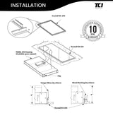 2X4 FT Edge-Lit PANEL (4 PACK) WATTAGE 60W, 120-277V, 0-10V DIMMABLE, UL FCC & DLC LISTED