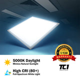 2x2 FT Edge-Lit Panel (4 PACK) 40W, 120-277V, 0-10V Dimmable UL/FCC/DLC