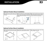 1x4 FT Edge-Lit Panel (4 PACK) 40W, 120-277V, 0-10V Dimmable UL/FCC/DLC