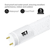 4FT T5 LED Tube Frosted Glass Lens 24W, 4000K, 3200 Lumens, 120-277v, Type A & B Tube Wire Ballast Double Sided or AC Direct (30 PACK)