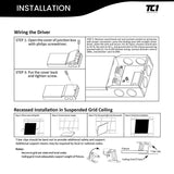 1x4 FT Edge-Lit Panel (4 PACK) 40W, 120-277V, 0-10V Dimmable UL/FCC/DLC