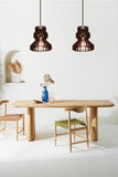 Lennox Reclamied Wooden Pendant Chandelier - Design Color Dark Forest