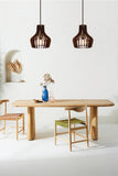 Rocco Reclamied Wooden Pendant Chandelier - Design Color Dark Forest