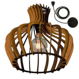 Emerson Large Wood Pendant Chandelier- Color Design Warm Summer