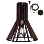 Vervet Large Wood Pendant Chandelier- Color Design Dark Forest